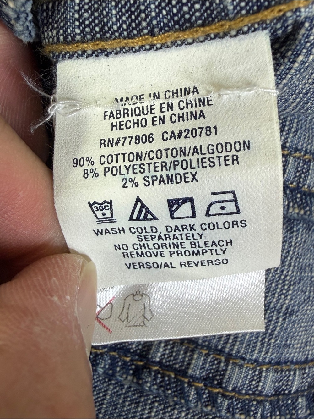 Vintage Tommy Hilfiger Jeans Moto Denim Jacket Womens Small Stonewash Blue Y2K - Picture 8 of 9